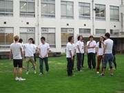 ポスター撮影時の様子。