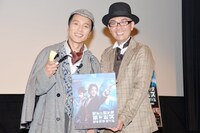 Blu-ray＆DVDセット「シャーロック・ホームズ　シャドウゲーム」の試写会イベントに登場したHi-Hi。