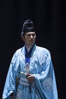 BS時代劇「薄桜記」（BSプレミアム）に浅野内匠頭役で時代劇初登場するオードリー春日。(c)NHK