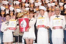 （前列左から）はしのえみ、料理研究家・寺田真二郎、優木まおみ、チュートリアル徳井。