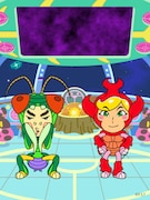 しずる村上のサワヤカブト（右）と、しずる池田のバカマキリ（左）。