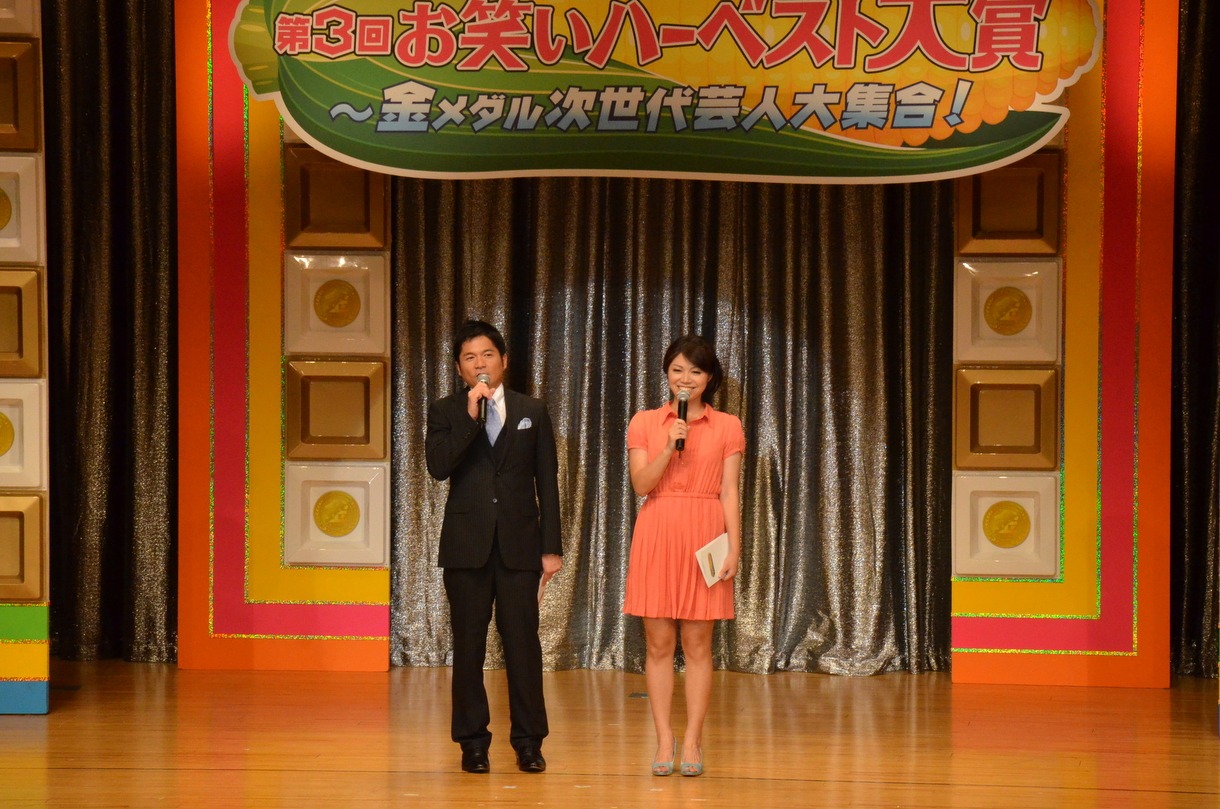 司会を務めた、徳光正行と小林アナ。
