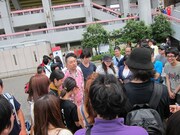 瑞穂陸上競技場で「RG高校陸上部コント」。