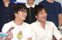 意外と息の合ったトークを見せた平成ノブシコブシ徳井（左）とスリムクラブ真栄田（右）。