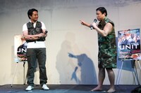 杉村太蔵（左）と1日限定ユニット「スギ×杉（すぎすぎ）」を結成したスギちゃん（右）。