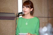 オープニングセレモニーで司会を務めた加藤綾子フジテレビアナウンサー。