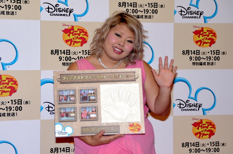 人気アニメ「フィニアスとファーブ」から生まれたミニトーク番組「フィニアスとファーブのトークしまショー」に初出演する渡辺直美。