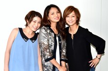 「くらしのサプリ！集合！○○三姉妹～Girls' Adventure～」に出演する（左から）おかもとまり、野波麻帆、富岡佳子。