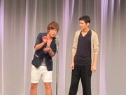 いつもより遅めの漫才にチャレンジした村本。