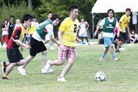 全体に指示を出していたゆったり感・中村。(c)藤澤孝代（フォトプロ）