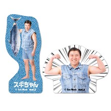 「スギちゃん ダイカットふせん」の「カツオ」バージョン。2種類セットで価格は399円。(c)Sun Music