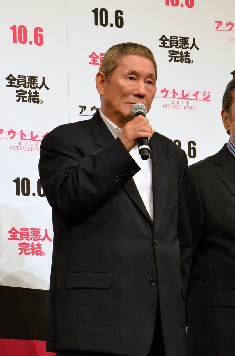 映画「アウトレイジ ビヨンド」のジャパンプレミアに出席した北野武監督。