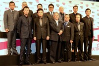 映画「アウトレイジ ビヨンド」ジャパンプレミアのフォトセッション。