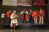 「吉本百年物語」公演100回記念トークショー。(c)吉本興業