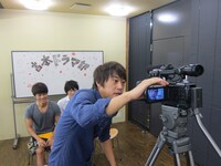 ビデオレター撮影の様子。