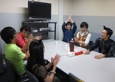 ウレロ☆未完成少女 #12「＠川島プロは未完成」反省会の様子。