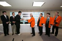 たむらけんじ淡路島観光GM就任会見。(c)吉本興業