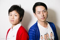 「LONDONHEARTS NET MOVIE」第4弾「ザ・トライアングル～ハマった女は彼女の親友～」のターゲットとなったダブルウィッシュ井手（右）。左は相方の中川（東京NSC13期生）。