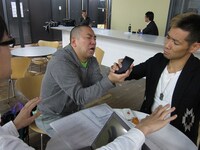 Twitterばかりして漫才に集中しないRGにキレたHG。