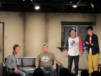 11月26日、東京・千本桜ホールにて開催された「スパローズ大和 presents トークライブvol.2『女の話』」ゲストはヒロシ、東京ダイナマイト・ハチミツ二郎、ロシアンモンキー・すーなか。