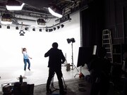 収録の一場面。夏の雰囲気。