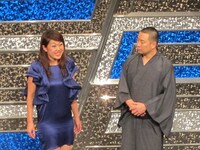 口調そっくりに遙香さんを演じる横澤夏子。「この部屋、麻衣子の幽霊が出るんですって」とRGを脅した。