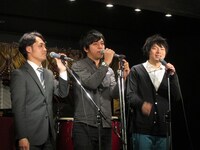 LLRではなくLLK（こだいら）として登場した3人。地元自慢のヒーロー・コダレンジャーの名前を出すと、小平サイドの観客も沸いていた。