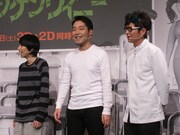 映画の主人公・ヴィクターのクライスメイト役に扮して登場したオリエンタルラジオ。