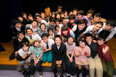 「NOTTV笑STAGE人力舎ライブ『Spark』」に出演するプロダクション人力舎の所属芸人達。