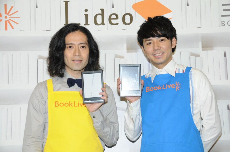 電子書籍端末「BookLive！Reader Lideo（リディオ）」の発売イベントに登場したピース。