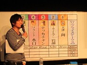 つぶやきの多い芸人たちによる「リプライステークス」。結局ライブ中の返信はVEGAのみだった。