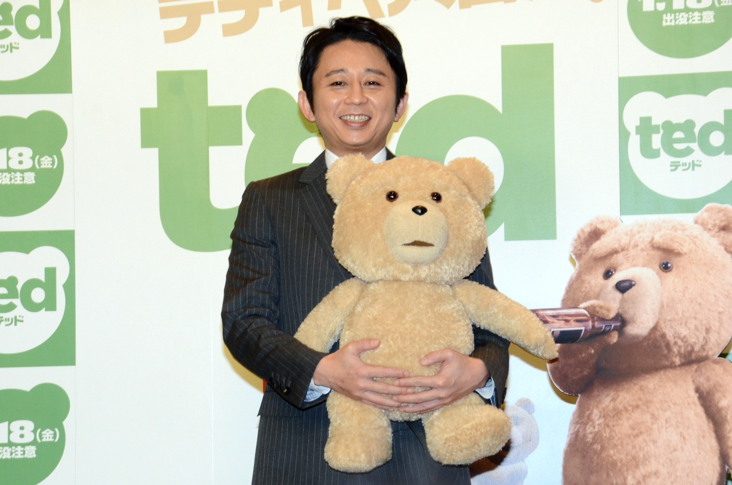 映画「テッド」の日本語吹き替え版で声優を務める有吉弘行。