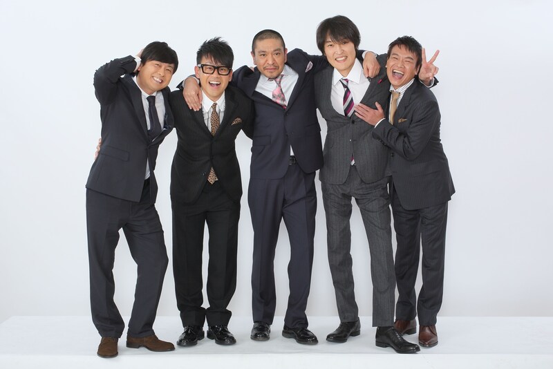 「人志松本のすべらない話 THE BEST」に登場する（左から）次長課長・河本、宮川大輔、松本人志、千原ジュニア、ほっしゃん。。