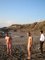 雪上決戦を思い返し、「あのときより平気」と笑う3人。