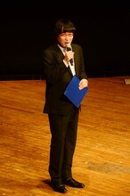 「TBSラジオクリスマスシリーズ　JUNK presents 他力本願ライブ2」でMCを務めたほか、自身もコンビで漫才を披露した南海キャンディーズ山里。