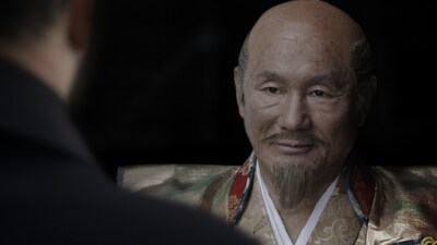 「現代に蘇った豊臣秀吉」の役を演じるビートたけし。(c)藤子プロ・小学館・テレビ朝日・シンエイ・ADK