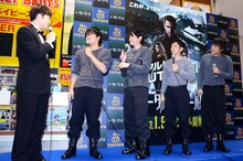 （左から）あべこうじ、平成ノブシコブシ、フルーツポンチ。