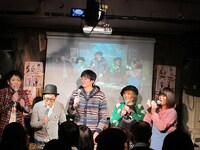 イベントに参加した博多大吉、パンクブーブー、まちゃまちゃ。