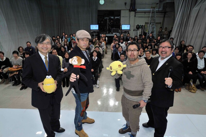 テレビ埼玉で行われた「ガリゲル」演出の読売テレビ西田二郎プロデューサーと「水曜どうでしょう」の北海道テレビ藤村忠寿ディレクターによるトークショーの様子。(c)YTV