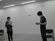 稽古中の風景。