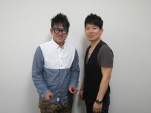 2月8日、東京・草月ホールにて上演される舞台「『芸人交換日記』～リーディングシアター～」に出演する雨上がり決死隊・宮迫、宮川大輔。