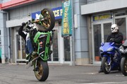 バイクスタントマン・木下真輔選手によるバイクスタント。