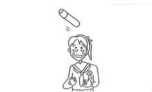 おはガールちゅ！ちゅ！ちゅ！が歌う「サヨナラのかわりに2013」のミュージックビデオに鉄拳のパラパラマンガが起用される。写真はその原画。(c)ShoPro・TV TOKYO (c)TEKKEN / YOSHIMOTO KOGYO