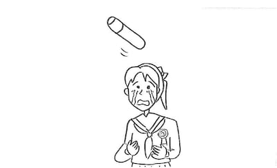 おはガールちゅ！ちゅ！ちゅ！が歌う「サヨナラのかわりに2013」のミュージックビデオに鉄拳のパラパラマンガが起用される。写真はその原画。(c)ShoPro・TV TOKYO (c)TEKKEN / YOSHIMOTO KOGYO