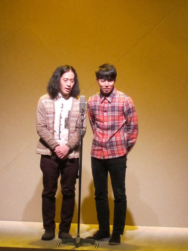 2月10日、東京・草月ホールにて上演された舞台「『芸人交換日記』～リーディングシアター～」に出演したピース。