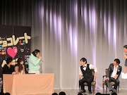 ご意見番として登場した吉本新喜劇女優の大好物・なんしぃ、枝村明子、国崎恵美。なんしぃの「女としては」発言に徳井と藤原は疑問視。