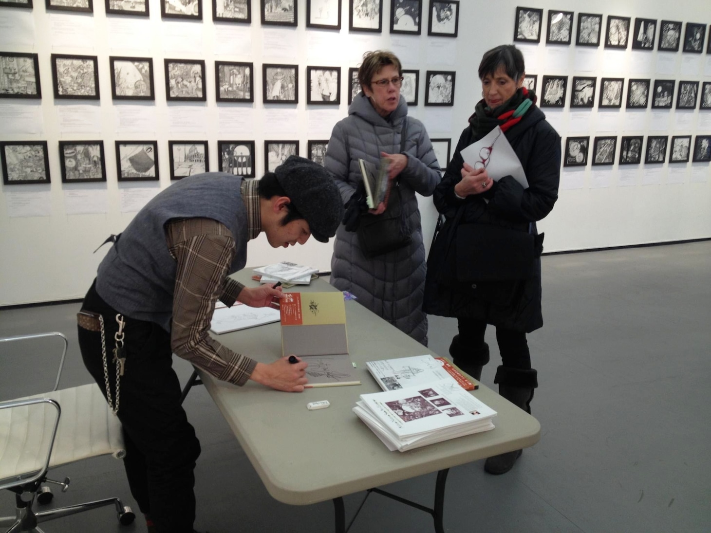絵本原画展「Akihiro Nishino Solo Art Exhibition」の模様。(c)吉本興業