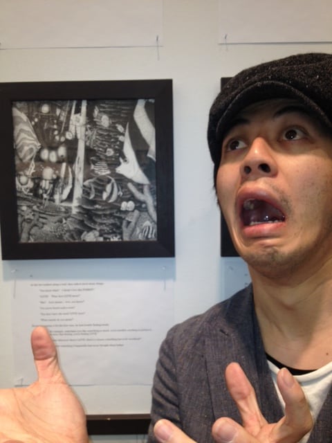 ニューヨークでの絵本絵画展「Akihiro Nishino Solo Art Exhibition」を終えたキングコング西野。(c)吉本興業