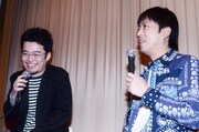 トークを展開した中野量太監督（左）とブラックマヨネーズ吉田（右）。