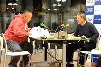 収録前の様子。